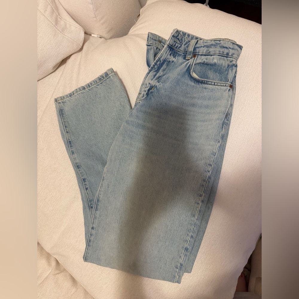 Reformation light wash baggy jeans